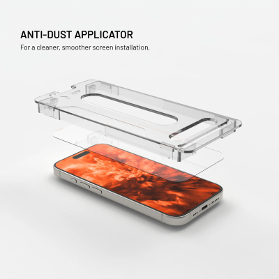 FIXED 2,5D Temperētais stikls ar antistatisko pielietotāju Apple iPhone 18 Pro Max, 2 gab.