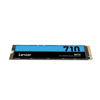 Lexar  |  M.2 NVMe SSD  |  NM710  |  500 GB  |  SSD form factor M.2 2280  |  Solid-state drive interface PCIe Gen4x4  |  Read speed 5000 MB / s  |  Write speed 2600 MB / s