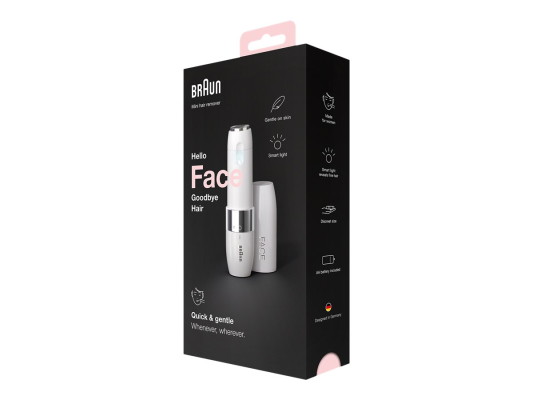 Braun Face Mini matu noņēmējs  |  FS1000  |  Bezvadu  |  Balts