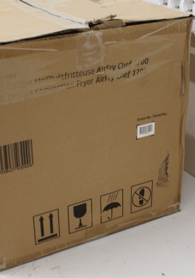 SALE OUT.  |  Caso  |  Air Fryer  |  03000 AirFry Chef 1700  |  Power 1700 W  |  Capacity 22 L  |  Black  |  DAMAGED PACKAGING  |  24 month(s)