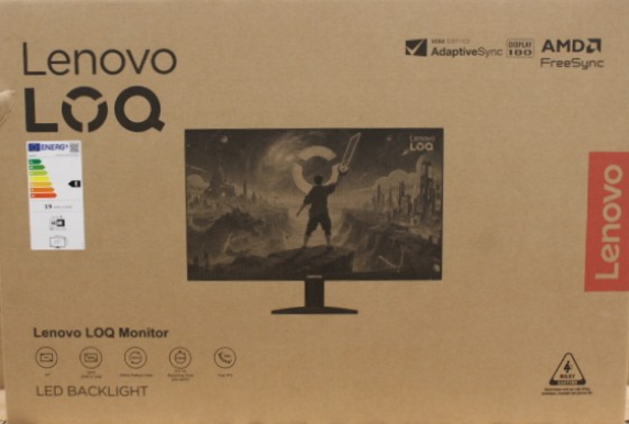 IZPĀRDOŠANA. Lenovo LOQ 27Q-10 27 inch Monitor  |  IZPĀRDOŠANA.  |  Lenovo  |  LOQ 27Q-10  |  27 "  |  IPS  |  QHD  |  16:9  |  180 Hz  |  0.5 / 1 / 2 / 3 / 4 ms  |  2560 x 1440 pixels  |  300 cd / m²  |  2  |  Grey  |  Warranty 36 month(s)  |  DAMAGED PA