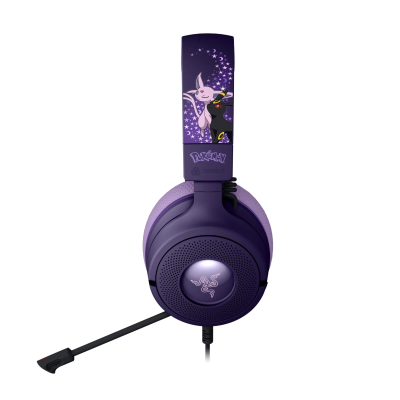 Razer spēļu austiņas  |  Kraken V4 X  |  Vadu  |  Mikrofons  |  Espeon un Umbreon izdevums  |  Troksni slāpējošs