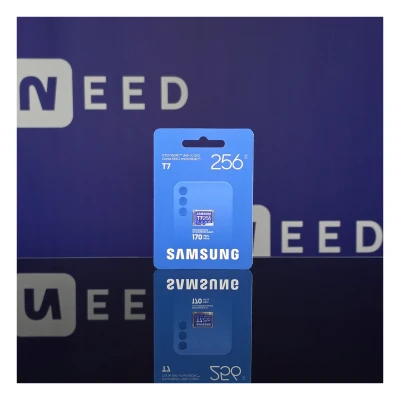 Samsung T7 microSDXC Memory Card  |  256 GB  |  UHS-I  |  U3  |  V30  |  A2  |  Up to 170 MB / s