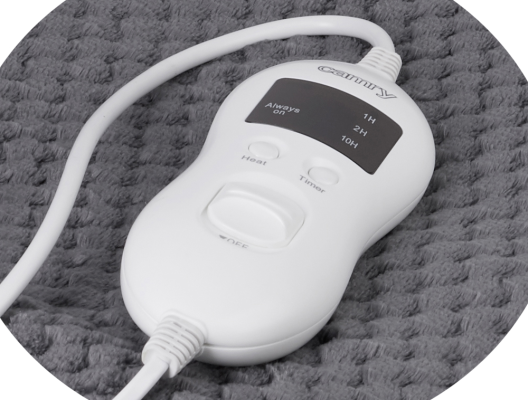 Camry  |  Elektriskā sildīšanas sega ar taimeri  |  CR 7416  |  Sildīšanas līmeņu skaits 5  |  Personu skaits 1  |  Mazgājama  |  Tālvadība  |  Koral fleece / poliesters  |  60 W