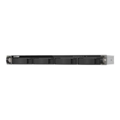 QNAP 4-bay ARM quad-core NAS 10GbE SFP+ and 2.5GbE connectivity  |  TS-432XEU-4G  |  Cortex-A57  |  16 GB  |  Black