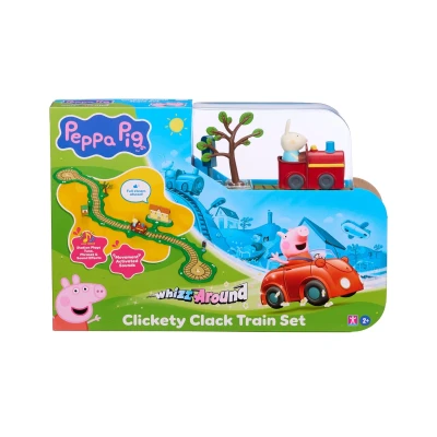 Peppa Pig Whizz Around Clickety Clack Train Set  |  2+