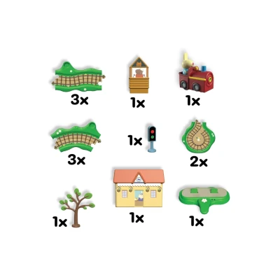 Peppa Pig Whizz Around Clickety Clack Train Set  |  2+