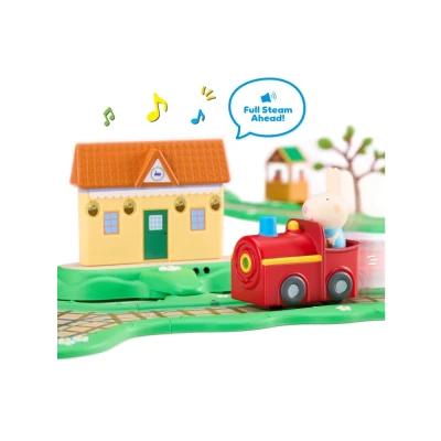 Peppa Pig Whizz Around Clickety Clack Train Set  |  2+