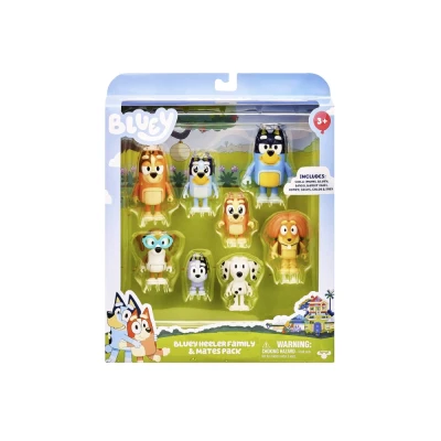 Bluey Family & Friends 8 figūriņu komplekts  |  3+