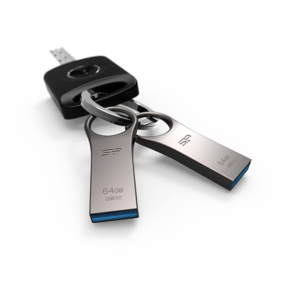 Silicon Power Jewel J80 64 GB USB 3.0 Sudrabs