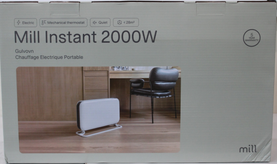 SALE OUT.  |  Mill  |  Heater  |  SG2000MEC  |  Convection Heater  |  2000 W  |  Number of power levels 3  |  Suitable for rooms up to 20 m²  |  White  |  DAMAGED PACKAGING  |  N / A
