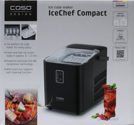 SALE OUT.  |  Caso  |  Ice Cube Machine  |  IceChef Compact  |  Power 120 W  |  Black  |  DAMAGED PACKAGING