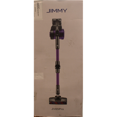 SALE OUT. Jimmy  |  Vacuum Cleaner  |  JV85 Pro  |  Cordless operating  |  Handstick and Handheld  |  600 W  |  28.8 V  |  Operating time (max) 70 min  |  Purple / Grey  |  Warranty 24 month(s)  |  Battery warranty 10 month(s)  |  DAMAGED PACKAGING