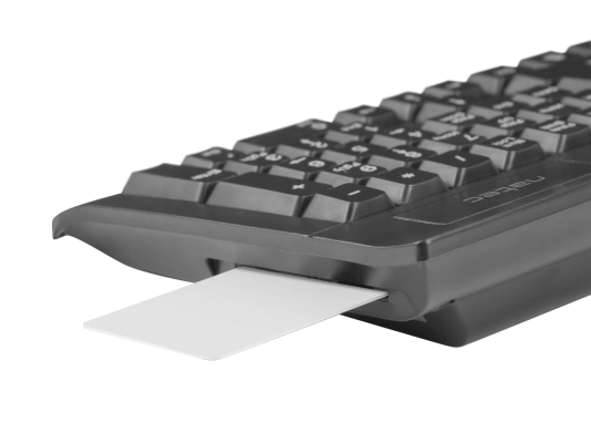 Natec  |  Moray  |  Keyboard with Smart ID card reader  |  Wired  |  US  |  Black