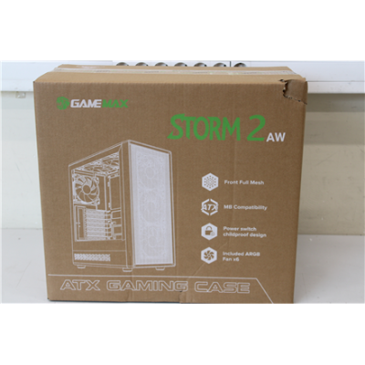 SALE OUT. Gamemax  |  Case  |  STORM 2 AW  |  ATX  |  Gamemax Case  |  STORM 2 AW  |  ATX  |  DAMAGED PACKAGING