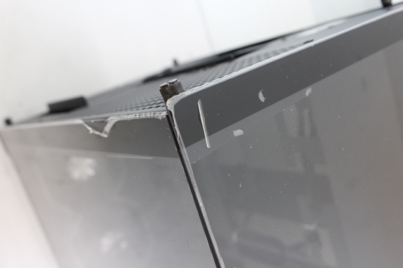 SALE OUT. Gamemax  |  Case  |  INFINITY PRO BK  |  ATX  |  Gamemax Case  |  INFINITY PRO BK  |  ATX  |  DAMAGED PACKAGING AND GLASS. DETACHED AND WARPED GLASS TOP FIXTURE