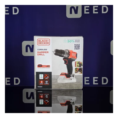 BLACK+DECKER BCD383XN-XJ akumulatora triecienurbjmašīna-skrūvgriezis  |  18 V  |  45 Nm  |  13 mm patrona  |  Bez akumulatora un lādētāja
