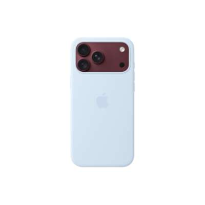 APPLE iPhone 18 Pro Max Silicone Case with MagSafe - Crisp Blue  |  Apple