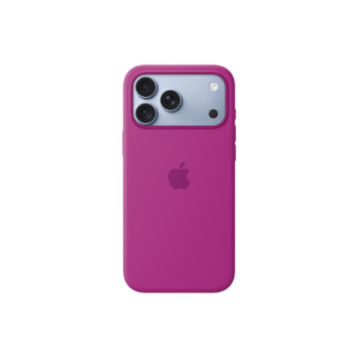 APPLE iPhone 18 Pro Max Silicone Case with MagSafe - Magenta  |  Apple