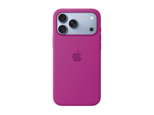 APPLE iPhone 18 Pro Max Silicone Case with MagSafe - Magenta  |  Apple