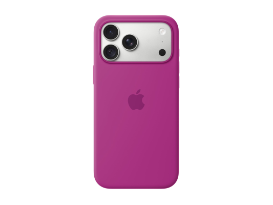 APPLE iPhone 18 Pro Max Silicone Case with MagSafe - Magenta  |  Apple