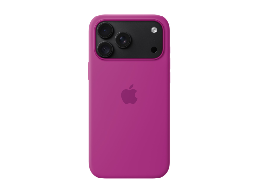 APPLE iPhone 18 Pro Max Silicone Case with MagSafe - Magenta  |  Apple