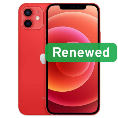 Apple Renewed  |  Grade B  |  iPhone 12  |  64 GB  |  Red  |  5G  |  O