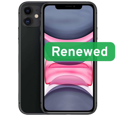 Apple Renewed  |  Grade C  |  iPhone 11  |  64 GB  |  Black  |  LTE  |  O