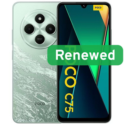 Poco Renewed  |  Grade A  |  C75  |  128 GB  |  Green  |  LTE  |  O