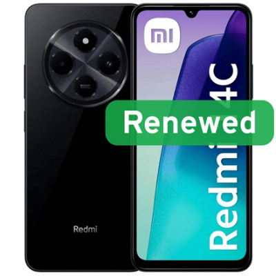 Xiaomi Renewed  |  Grade A  |  14C 4G  |  128 GB  |  Midnight Black  |  LTE  |  O