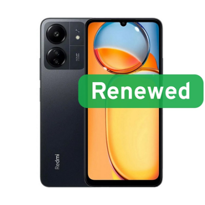 Xiaomi Renewed  |  Grade A  |  Redmi 13C  |  128 GB  |  Midnight Black  |  LTE  |  O