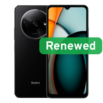 Xiaomi Renewed  |  Grade A  |  Redmi A3 4G  |  64 GB  |  Midnight Black  |  LTE  |  O
