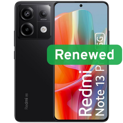 Xiaomi Renewed  |  Grade A  |  Redmi Note 13 Pro 5G  |  256 GB  |  Midnight Black  |  5G  |  O