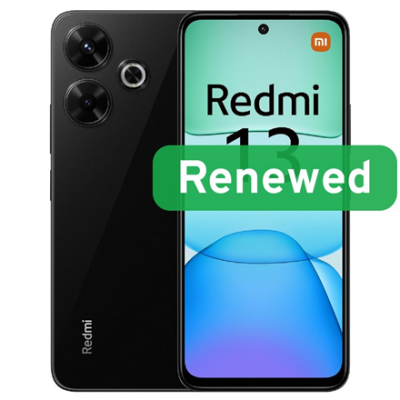 Xiaomi Renewed  |  Grade B  |  Redmi 13  |  128 GB  |  Midnight Black  |  LTE  |  O