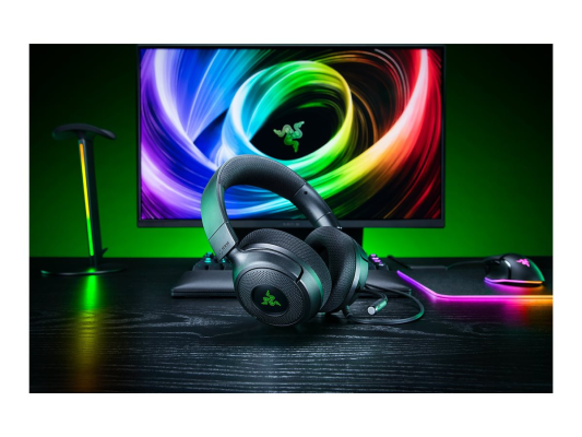 Razer Kraken V4 X Sensa HD Haptics Edition Wired Gaming Headset, Black
