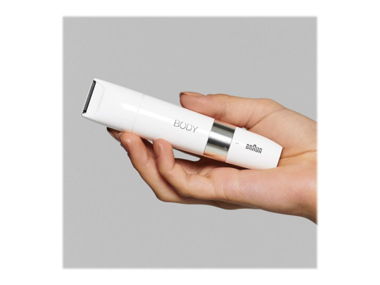 Braun Body Mini Trimmer  |  BS1000  |  Cordless  |  Wet & Dry  |  White