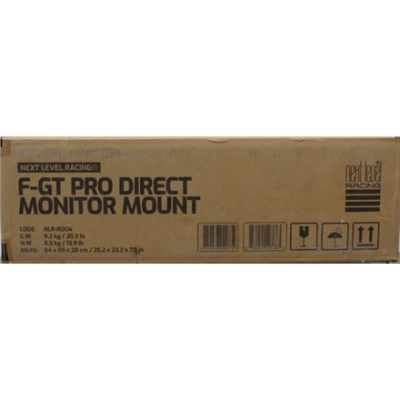 SALE OUT. Next Level F-GT Pro Direct Monitor Mount  |  Next Level Racing F-GT Pro Direct Monitor Mount  |  27-57 "  |  Maximum weight (capacity) 50 kg  |  SCRATCHED, DAMAGED PAINT AND MANUAL, MOUNTING MARKS, MISSING SCREWS AND WASHERS (M5 16MM)  |  Black