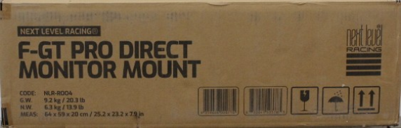 SALE OUT. Next Level F-GT Pro Direct Monitor Mount  |  Next Level Racing F-GT Pro Direct Monitor Mount  |  27-57 "  |  Maximum weight (capacity) 50 kg  |  SCRATCHED, DAMAGED PAINT AND MANUAL, MOUNTING MARKS, MISSING SCREWS AND WASHERS (M5 16MM)  |  Black