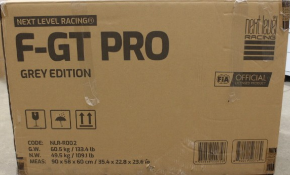 SALE OUT.  |  F-GT Pro Formula and GT Grey Edition  |  Racing Simulator Cockpit  |  Steel  |  Grey  |  DAMAGED PACKAGING AND MANUAL, SCRATCHED, MOUNTING MARKS, MISSING SCREWS (M6 16MM, M8 80MM), WASHERS (M6) AND ALLEN KEYS (4, 5, 6MM)  |  24 month(s)
