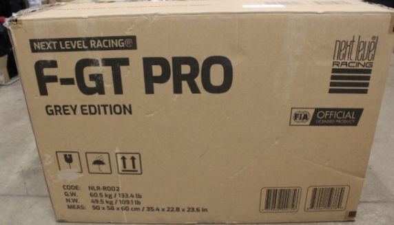 SALE OUT.  |  F-GT Pro Formula and GT Grey Edition  |  Racing Simulator Cockpit  |  Steel  |  Grey  |  DAMAGED PACKAGING AND MANUAL, SCRATCHED, MOUNTING MARKS, MISSING SCREWS (M6 16MM, M8 80MM), WASHERS (M6) AND ALLEN KEYS (4, 5, 6MM)  |  24 month(s)