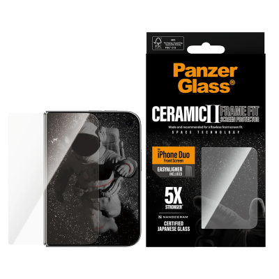 PanzerGlass Screen protector  |  Apple  |  iPhone Duo  |  Glass ceramic  |  Transparent
