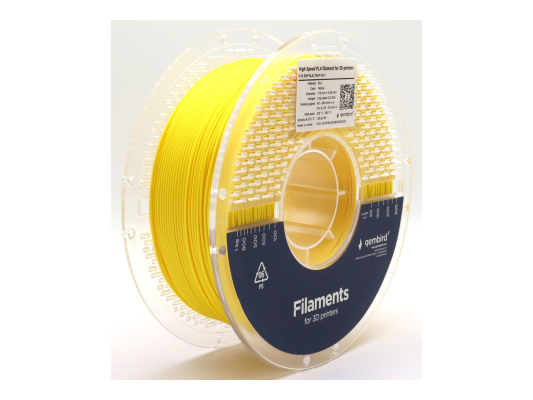 Flashforge High Speed PLA filament, 1.75 mm, 1 kg  |  3DP-PLA1.75HY-01-Y  |  PLA filament  |  Yellow