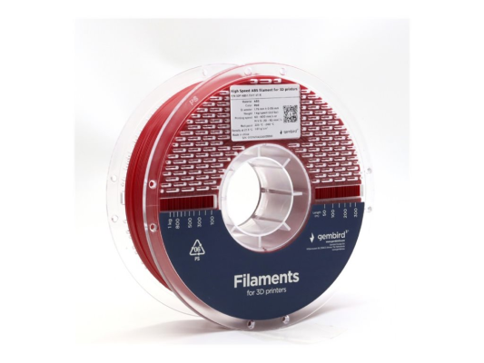 Flashforge High Speed ABS filament, 1.75 mm, 1 kg  |  3DP-ABS1.75HY-01-R  |  ABS filament  |  Red