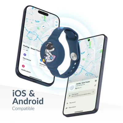 Beeep OneTag Apple Find My & Android Tracker - Kids Wristband Silicon Astronaut