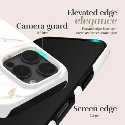 MIO White Marble Magsafe Compatible for iPhone 17 Pro