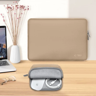 Tech-Protect Neoslim 13-14" Laptop Bag - Caffe latte