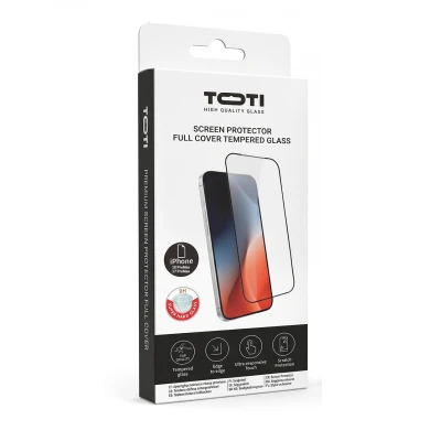 TOTI PREMIUM TEMPERED glass 3D screen protector full cover for iPhone 18 Pro Max / 17 Pro Max
