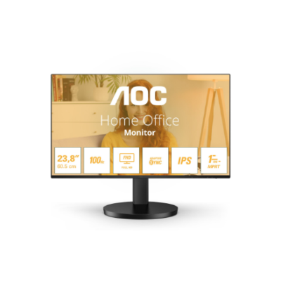 AOC 24B3HA2  |  23.8 "  |  IPS  |  16:9  |  100 Hz  |  1 ms  |  1920 x 1080 pixels  |  250 cd / m²  |  HDMI ports quantity 1  |  Black  |  Warranty 36 month(s)