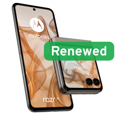 Motorola Renewed  |  Grade A  |  Razr 50  |  256 GB  |  Beige  |  5G  |  O