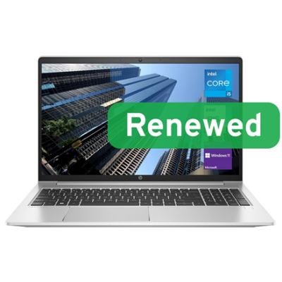 HP Renewed  |  Grade A  |  ProBook 450 G8  |  15.6  |  Intel Core i5-1135G7  |  8GB  |  Intel Iris Xe  |  512 GB  |  US Backlit  |  N  |  Windows 11 Pro